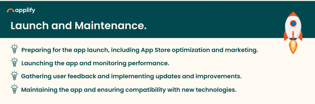 Launch and Maintenance after creating an app