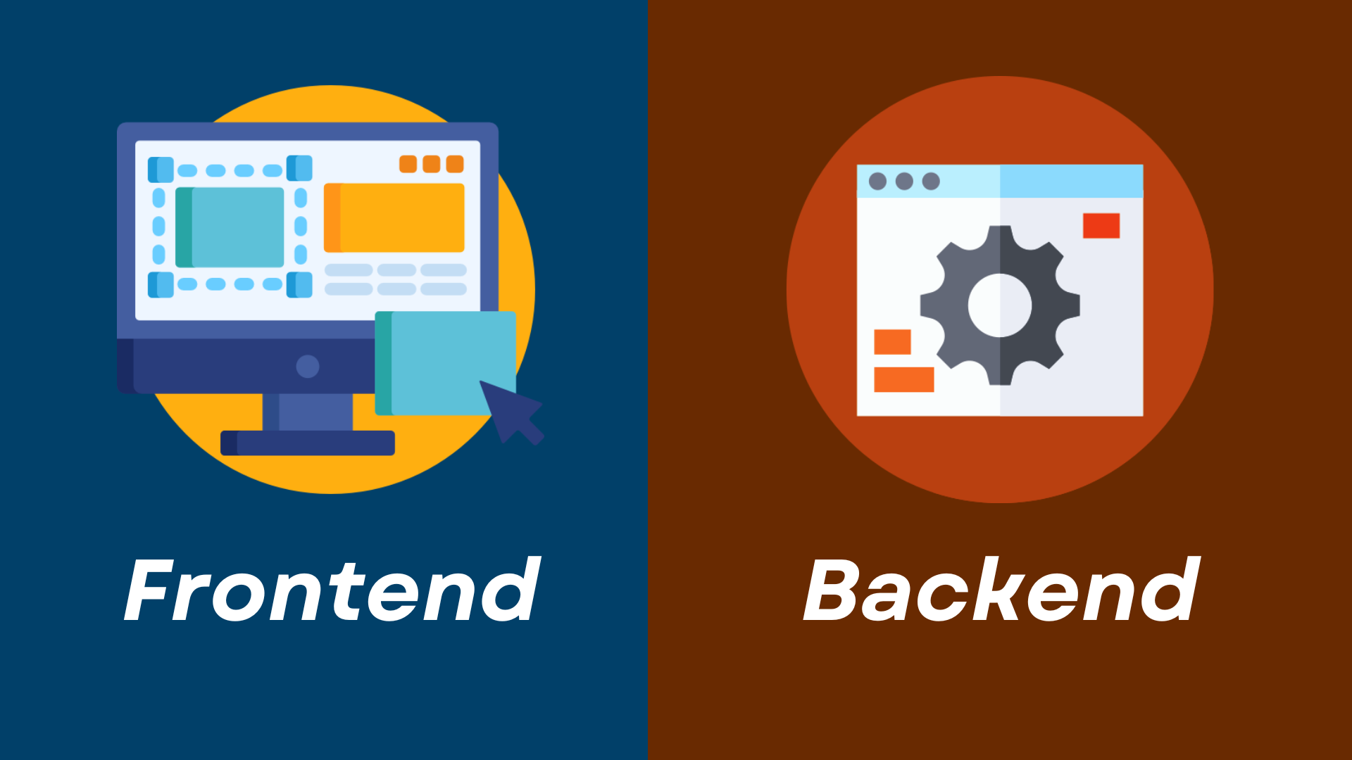 Differentiating Backend and Frontend